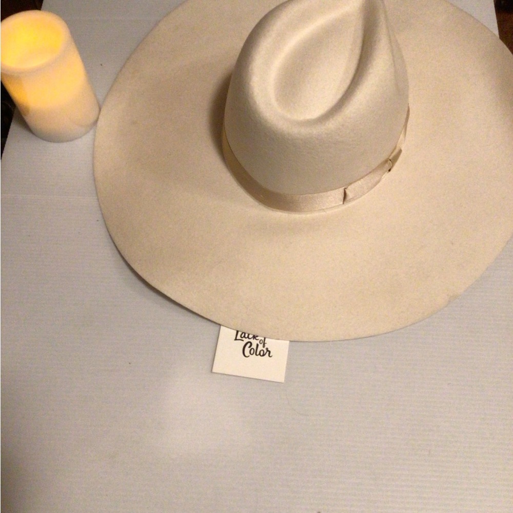 NEW Rare ! Lack of Color wide brim soft wool rancher - Picture 4 of 8